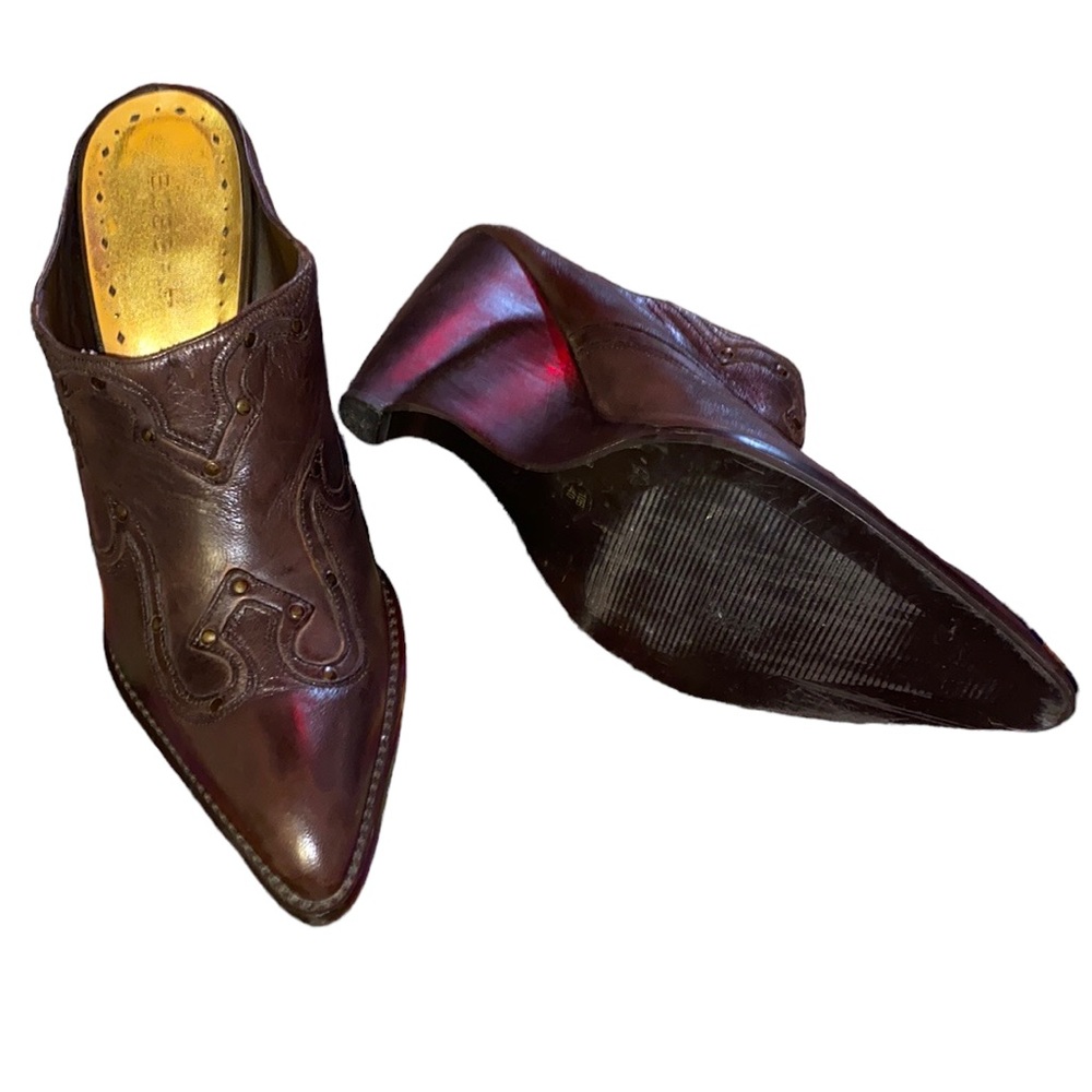 BCBC Brown Slip on Booties